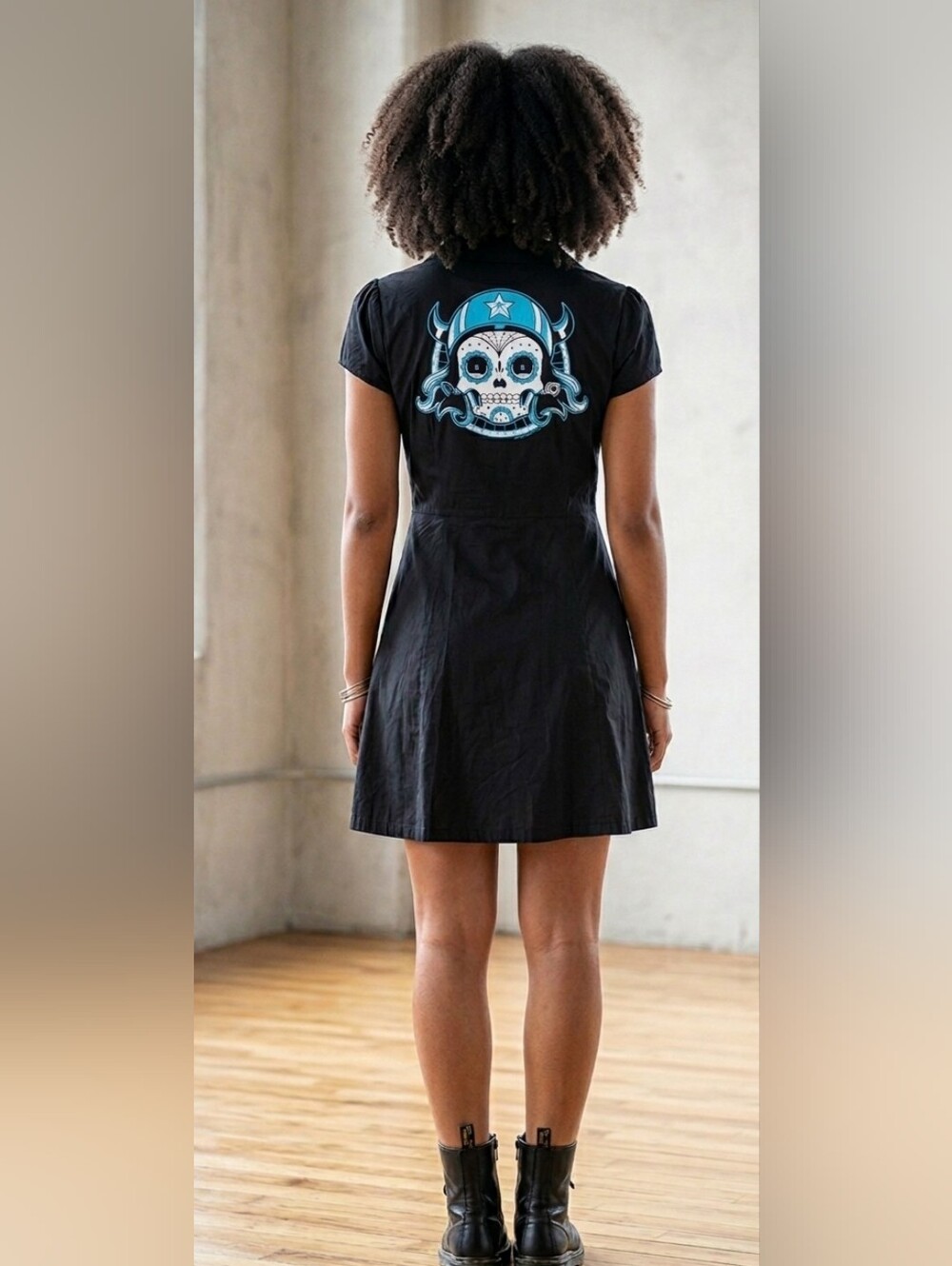 394. Sourpuss Skull Dress